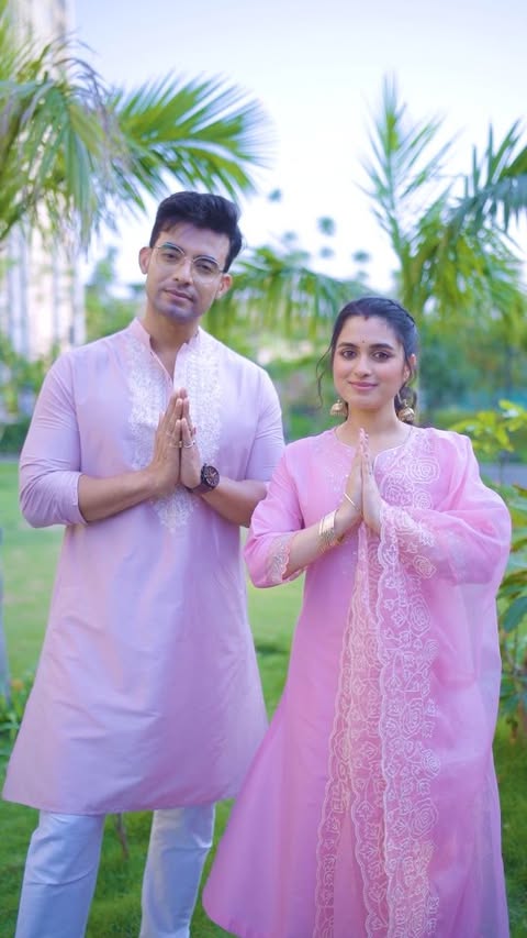 Instagram post by @shyamoupti for Pantaloons. Caption reads: [...] in our very first Poila Boisakh with....
