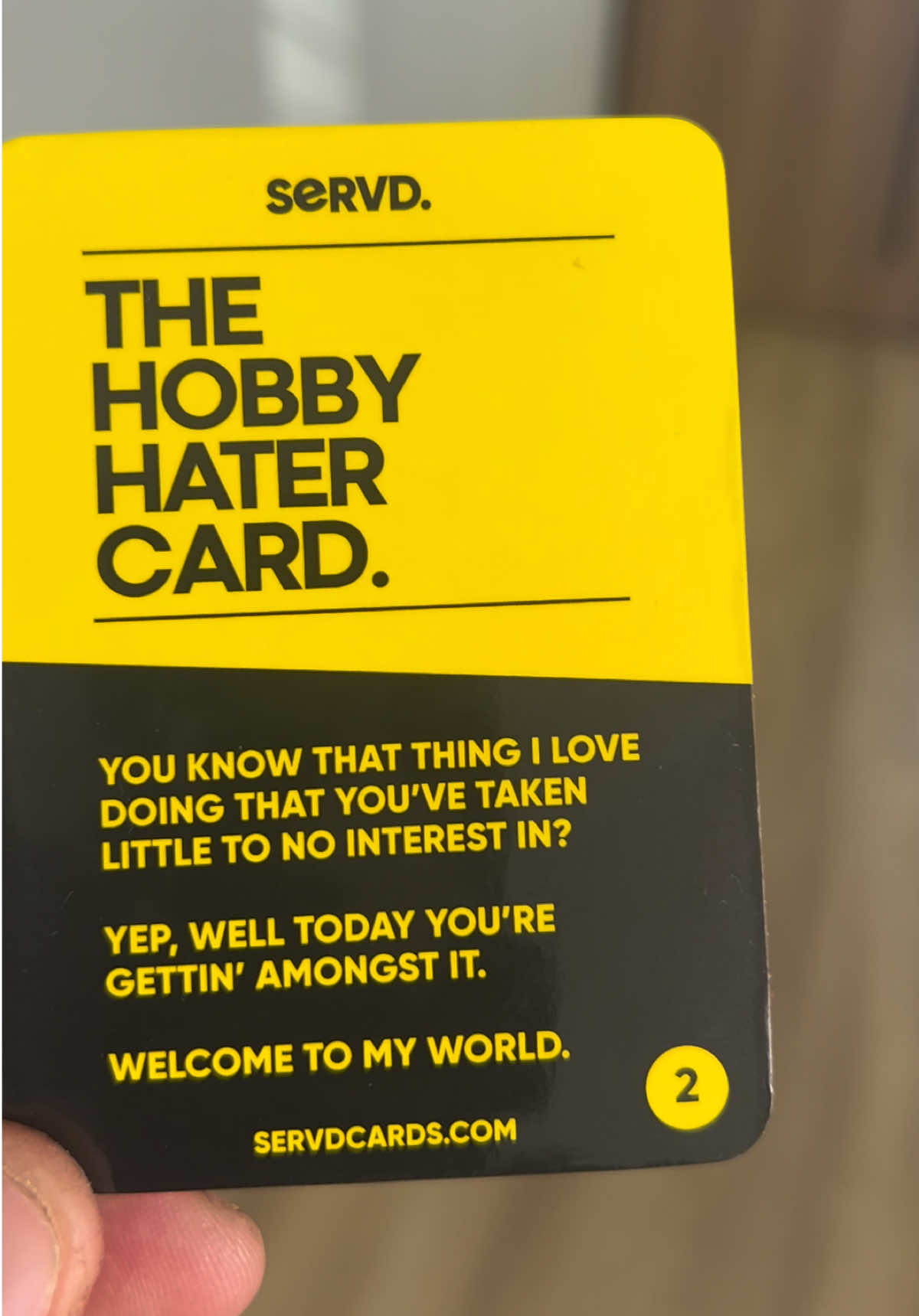 TikTok post by @joshuahird for SERVD CARDS. Caption reads: Time for pay back….. @SERVDCARDS #servdcards....