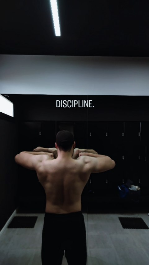 Instagram post by @your.coach.karim for Zumub. Caption reads: Discipline over everything✌🏼 Sponsor : @zumub....
