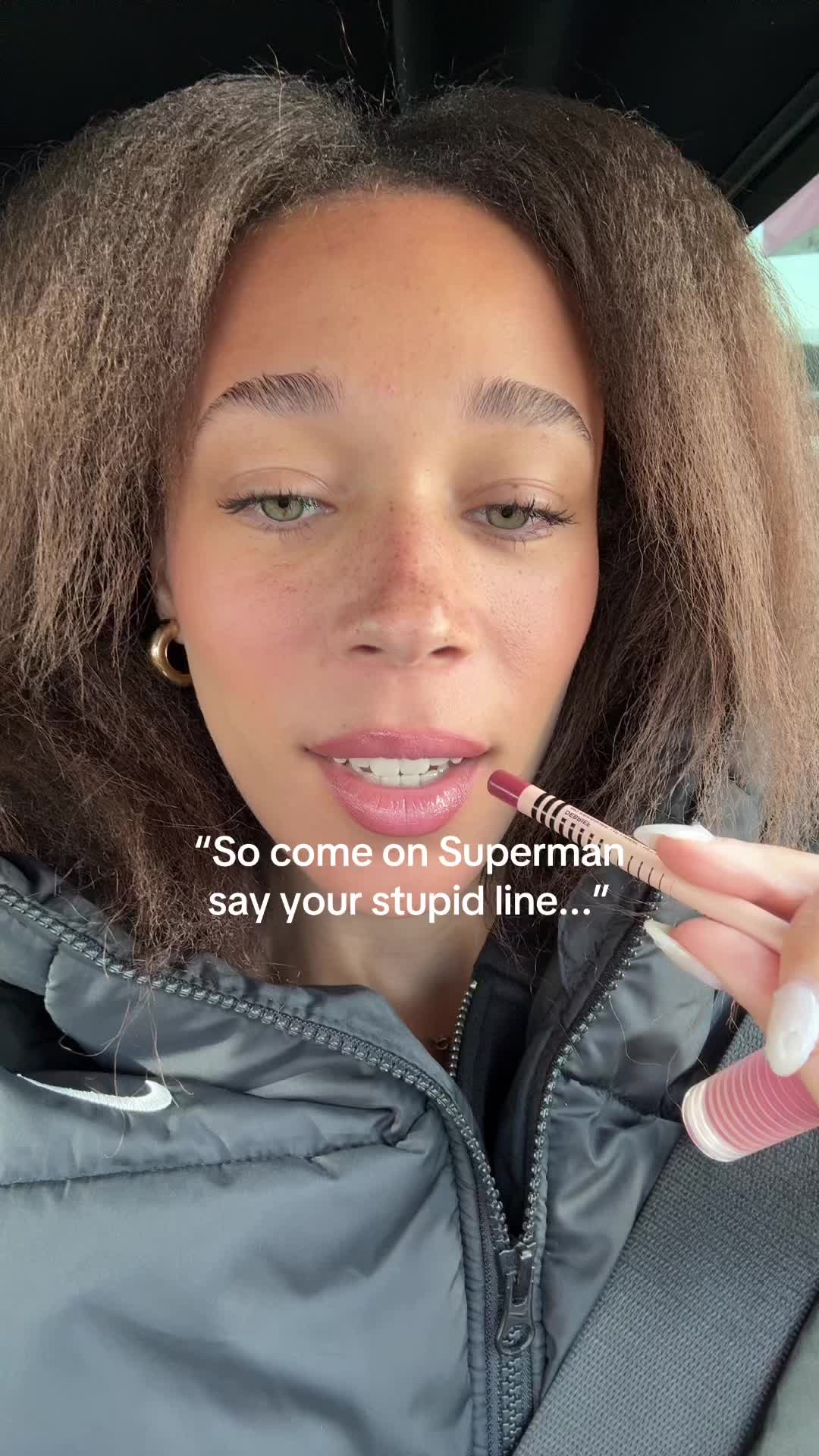 TikTok post by @anyaalfonsetti for DIBS Beauty. Caption reads: lip combos go soo deep😩 currently wearing....