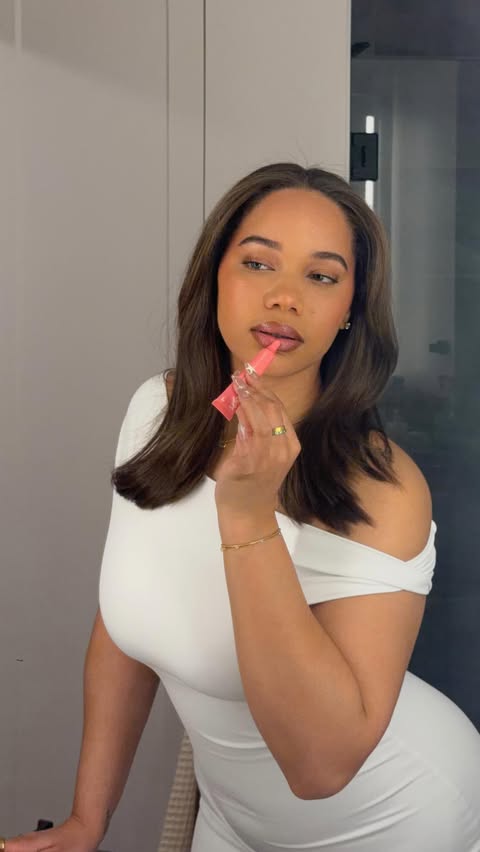 Instagram post by @kailakake for Bumble and bumble.. Caption reads: [...] getting ready for girls night and....
