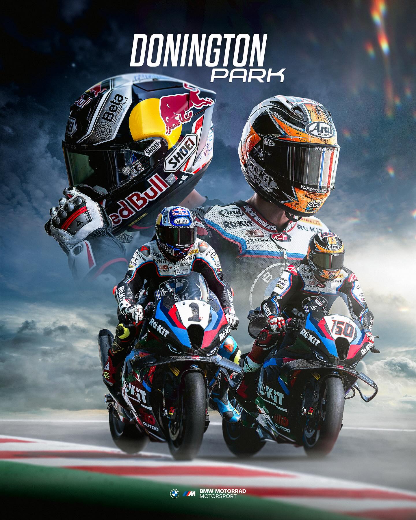 Instagram post by @bmwmotorradmotorsport for BMW Motorrad. Caption reads: We are ready for round seven of the 2025 @worldsbk....