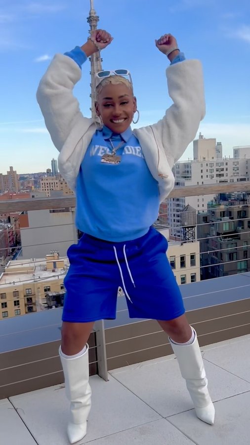 Instagram post by @nailahblackman for TIDAL. Caption reads: The view @tidal was so beautiful and cold so I had....