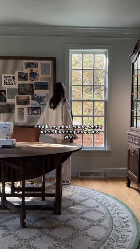 Instagram post by @prettyinthepines for The Home Depot. Caption reads: Leaving the clutter in 2025! I feel like a new....