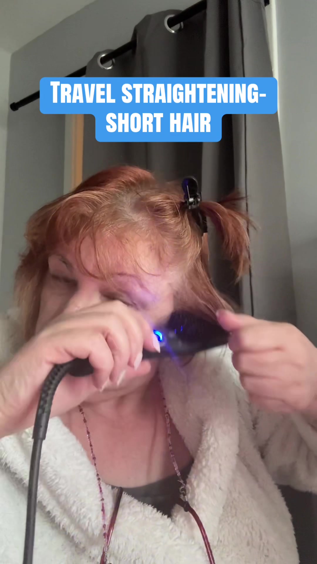 TikTok post by @wheeliemsadvocate for Landot Beauty. Caption reads: Perfect for short hair, easy to hold and....