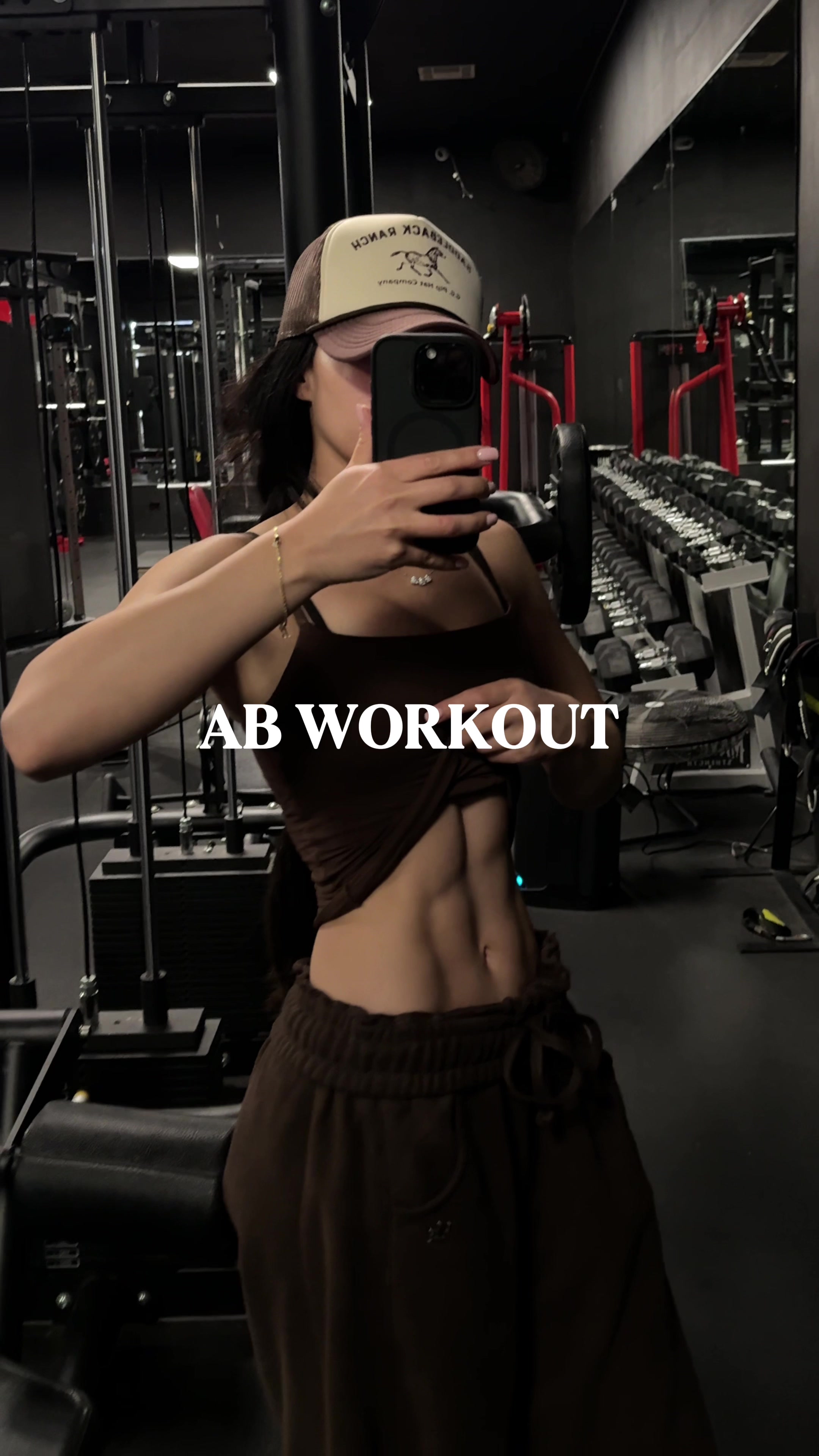 TikTok post by @nonabayat for Bloom Nutrition. Caption reads: [...] your full workout 😌 @Bloom Nutrition....
