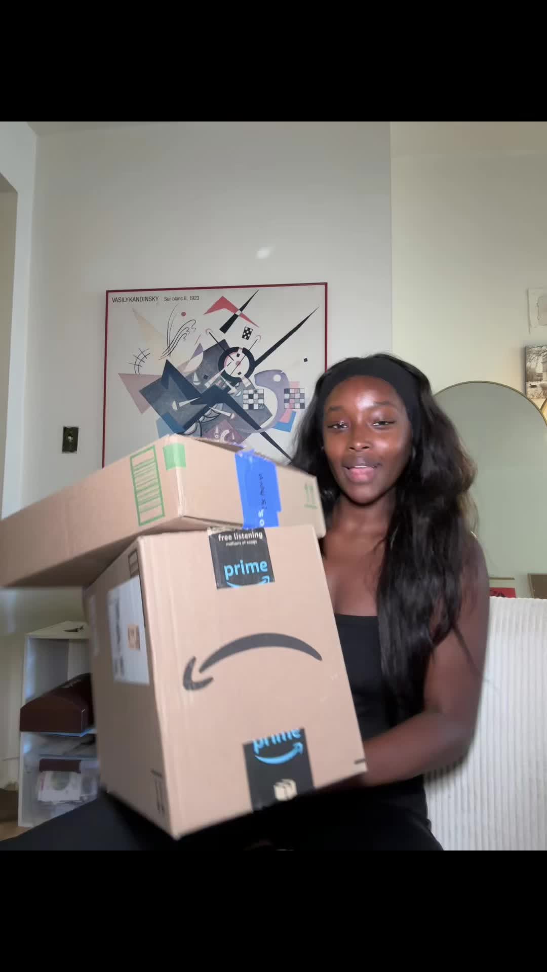 TikTok post by @ivy4evr for Amazon Influencer ID. Caption reads: Prime Day is here from June 23-26 and Prime for....