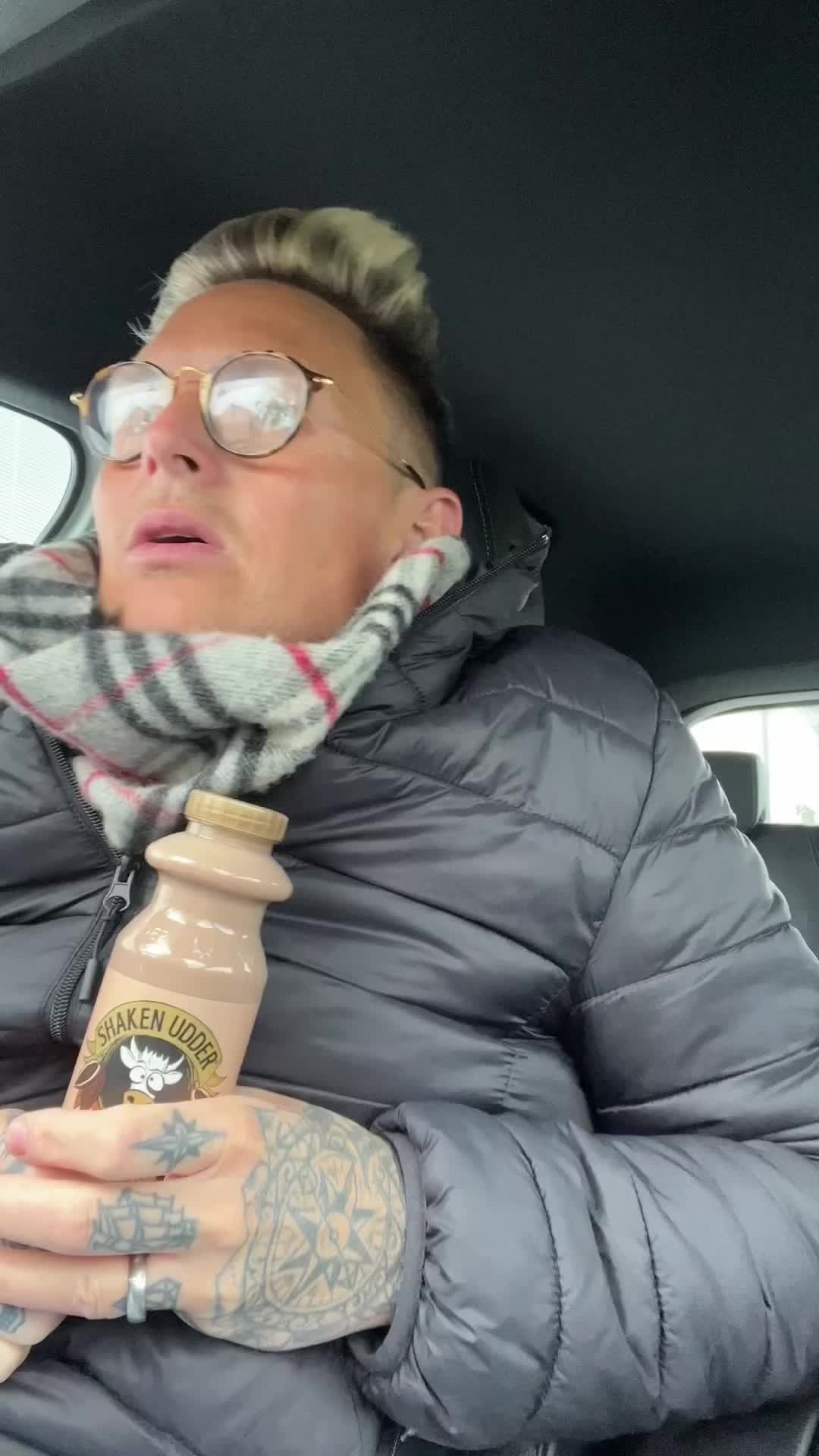TikTok post by @rossidwoods for Shaken Udder. Caption reads: GAME CHANGER! Did you know you can heat up ....