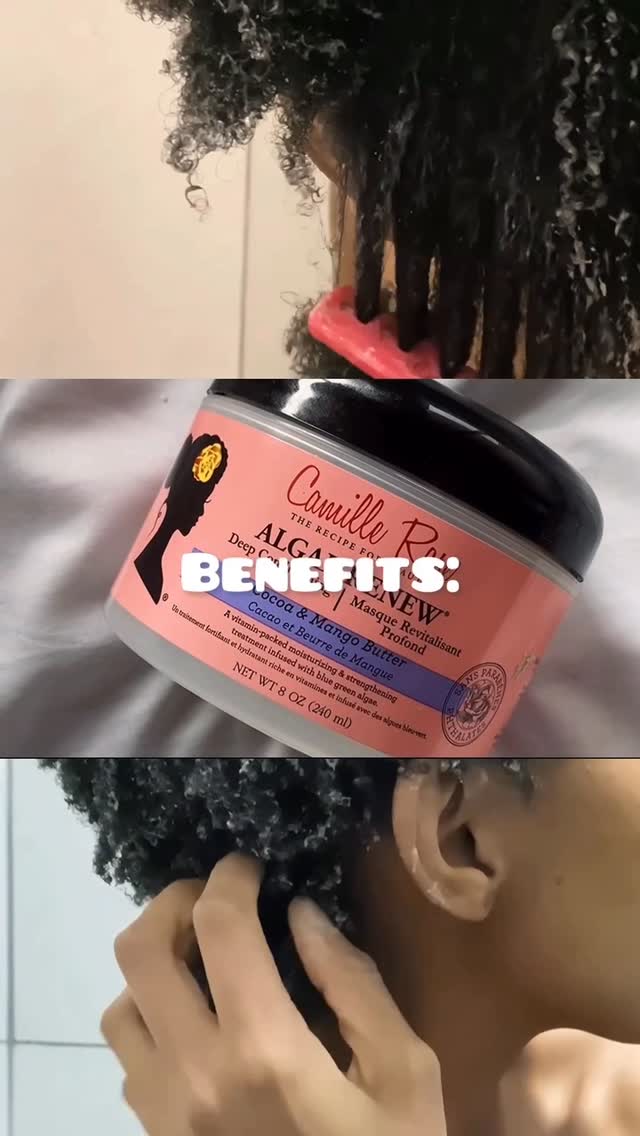 Instagram post by @lethabo_mahapa for Camille Rose. Caption reads: This is your sign to try the deep conditioner from....