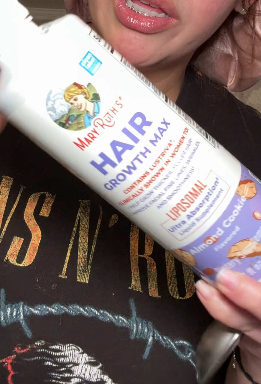 TikTok post by @theejackyb for MaryRuth Organics. Caption reads: If my hair not touching my crack by June 🤭 they....