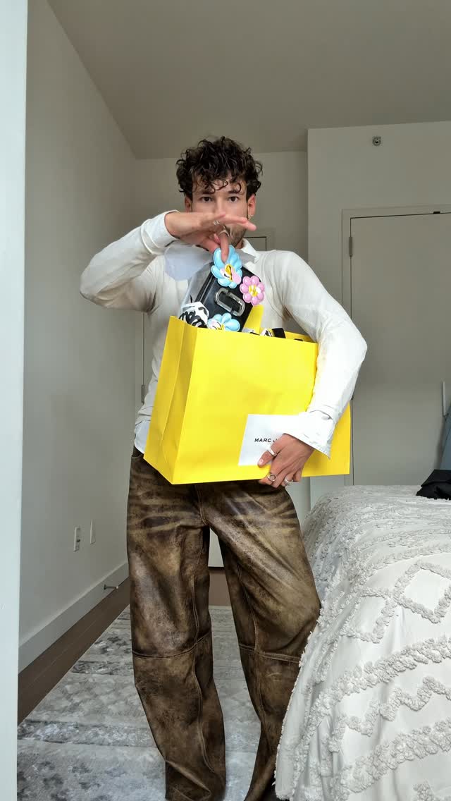 Instagram post by @diazzee for Marc Jacobs. Caption reads: grwm with @marcjacobs.