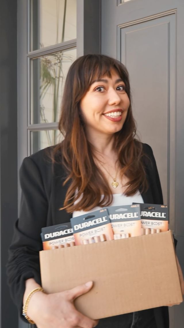 Instagram post by @mikiannmaddox for Duracell. Caption reads: I buy my own batteries, too. And I prefer....