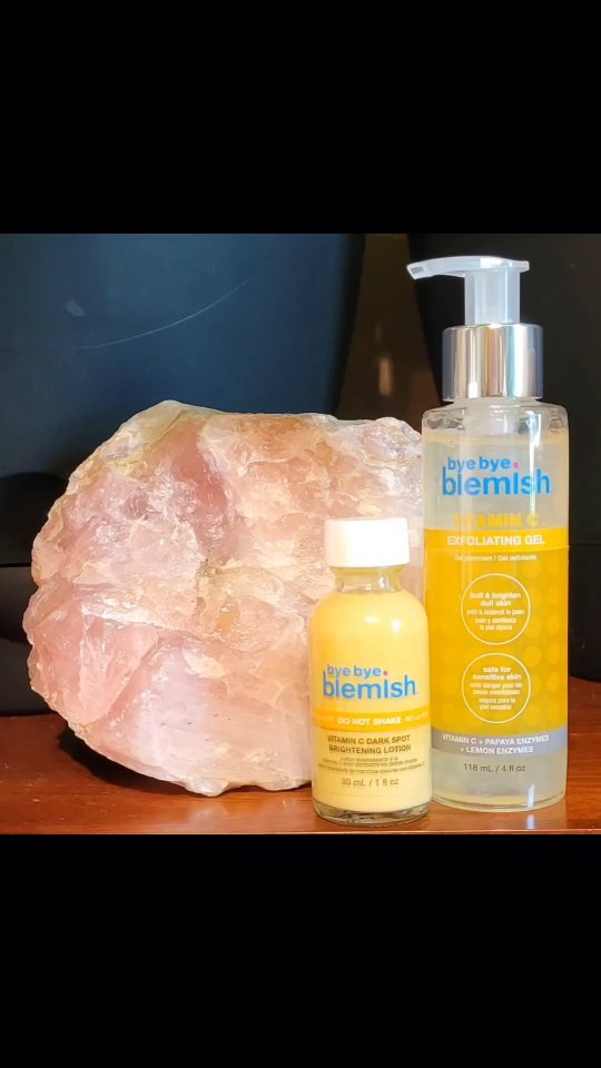 Instagram post by @tay.reid94 for Bye Bye Blemish. Caption reads: [...] C -Glycolic Acid -Salicylic Acid....
