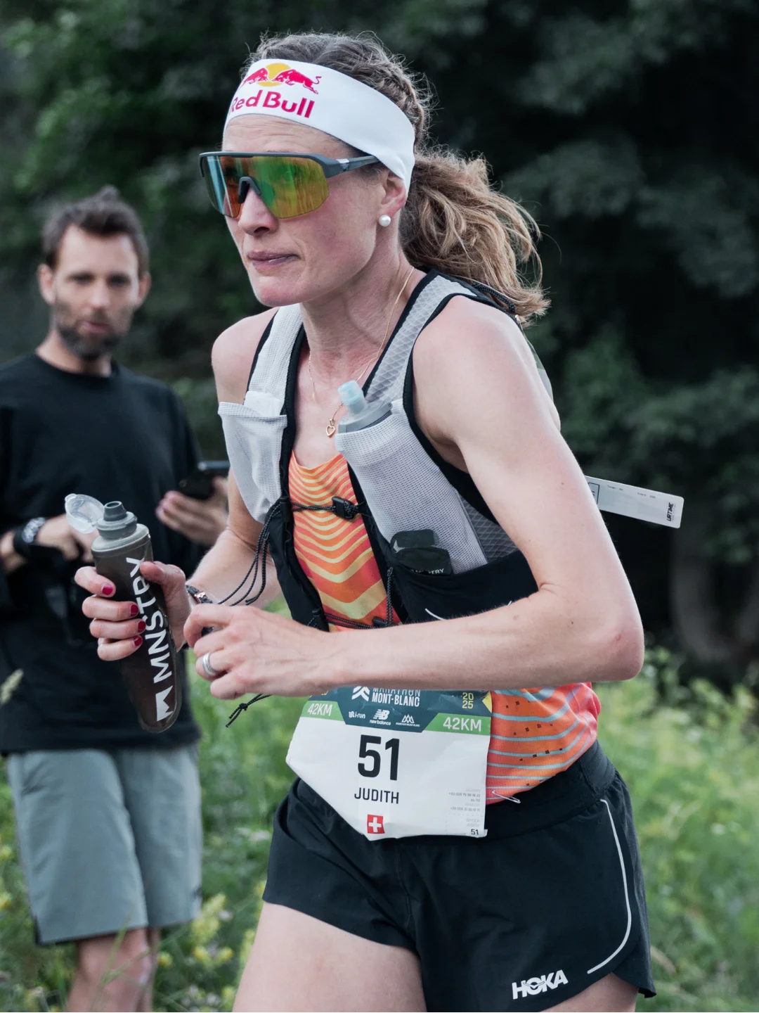Instagram post by @judithwyder for Garmin. Caption reads: ...I’m really happy with 2nd place and deeply....