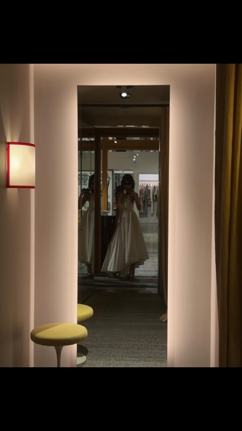 Instagram post by @lapetitejamie for ZIMMERMANN. Caption reads: come shopping with me at the new @zimmermann....