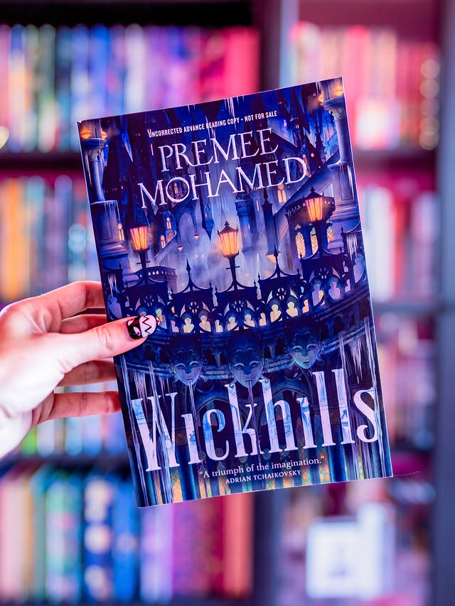 Instagram post by @paperbackbish for Tor Books. Caption reads: Thank you @torbooks for my free ARC of Wickhills....