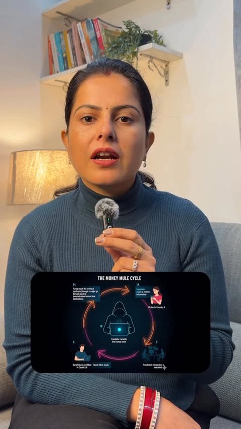 Instagram post by @diligentsscianofficial for HDFC Bank. Caption reads: [...] your name in a cyber crime case. #ad....