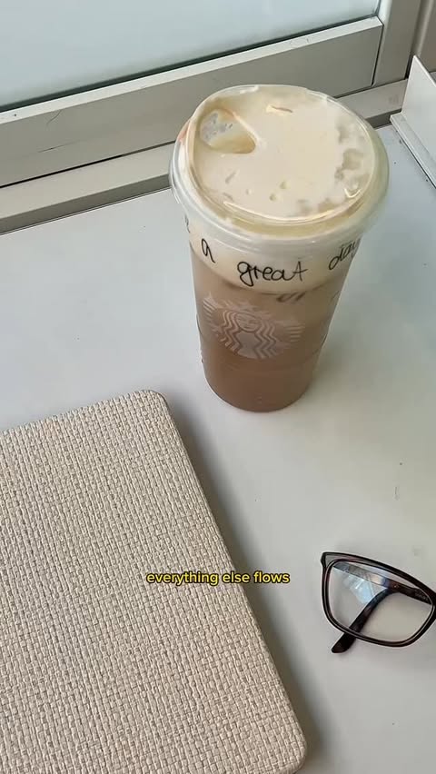 Instagram post by @_swetham for Starbucks. Caption reads: [...] those main character moments with....