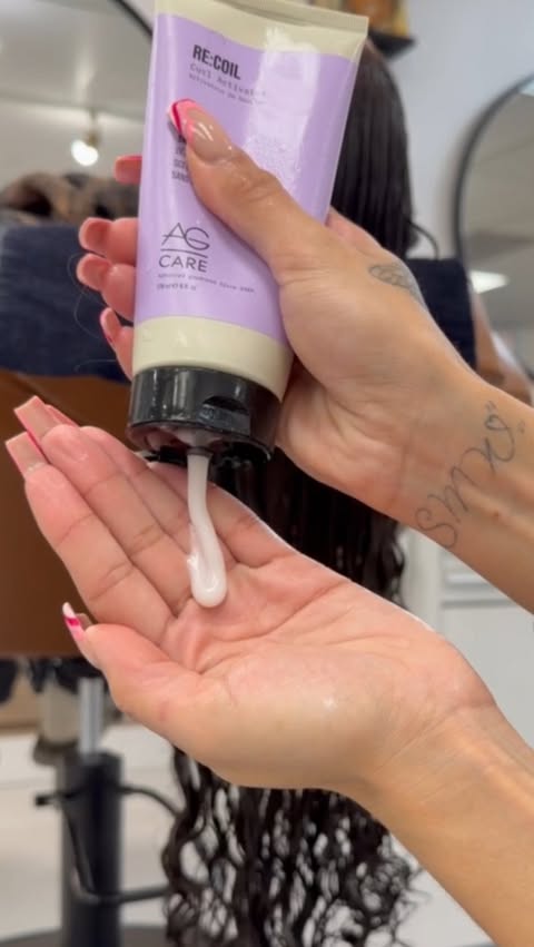 Instagram post by @sharstylescurls for AG Care. Caption reads: @agcare1989 is officially online at Sephora [...].
