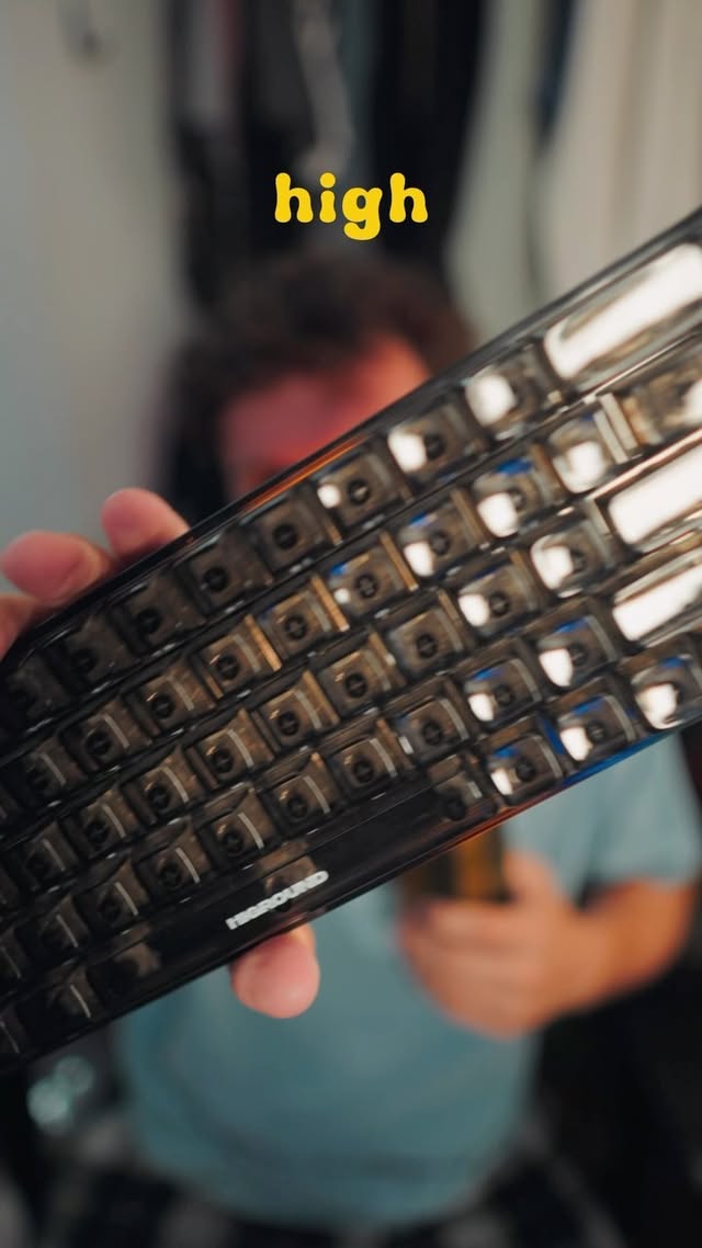 Instagram post by @chandlerludlam for Higround. Caption reads: FREE @higround KEYBOARD GIVEAWAY #gamingkeyboard....