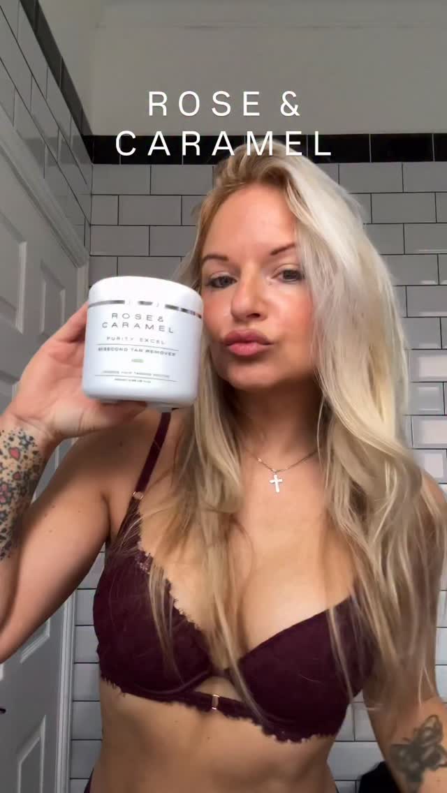Instagram post by @louisecinspo for Rose & Caramel. Caption reads: Trying out @roseandcaramel Purity Excel 60 second....