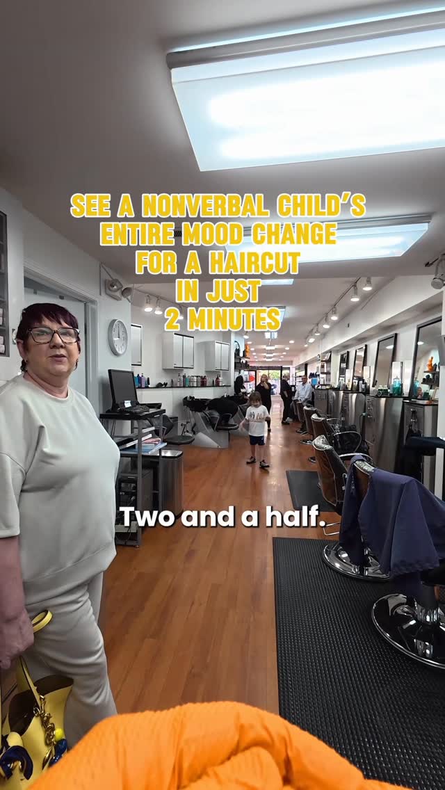 Instagram post by @thebest1period for Paul Mitchell. Caption reads: A mother and nonverbal child with autism traveled....