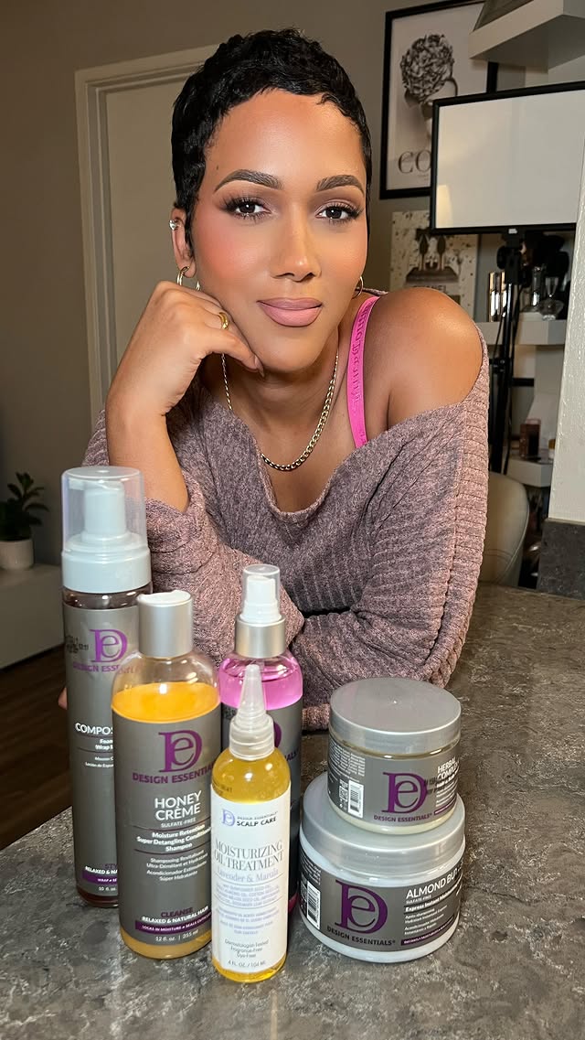Instagram post by @makeupjanell_ for Design Essentials. Caption reads: [...] ALERT ✨ I’ve partnered with....