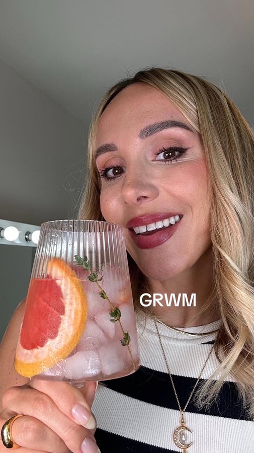 Instagram post by @lyndseyharr1son for Lillet. Caption reads: GRWM Emily in Paris style……I have the perfect....