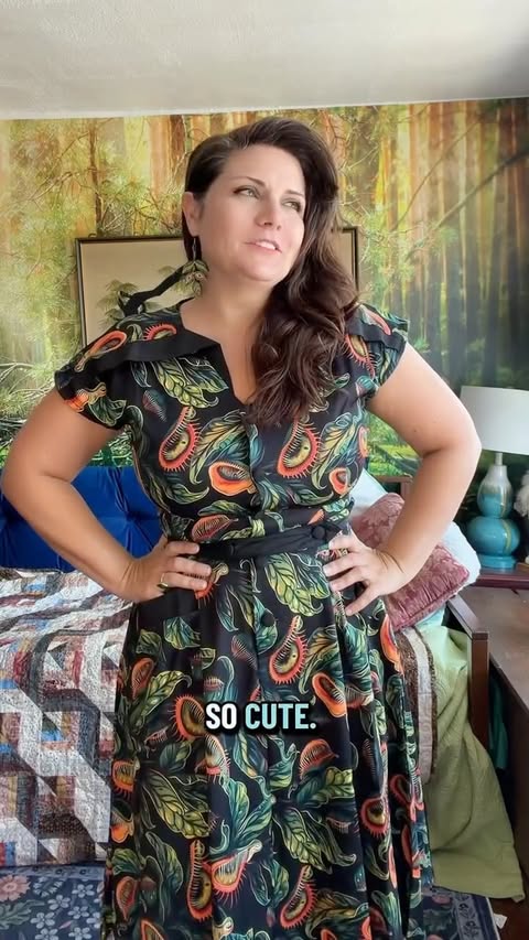 Instagram post by @liz.z.pardue for Unique Vintage. Caption reads: [...] a funk. My discount code is EZP20 at....