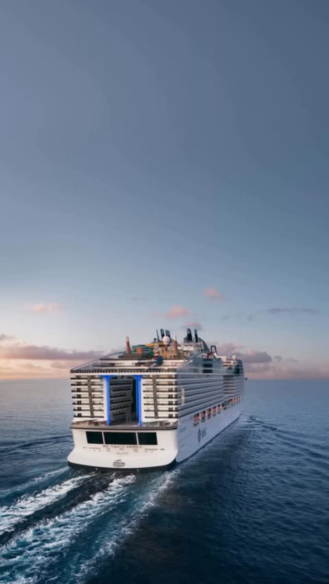 Instagram post by @orlandobloom for MSC Cruises. Caption reads: [...] Kinda funny, right? #LetsHoliday #MSCCruises.