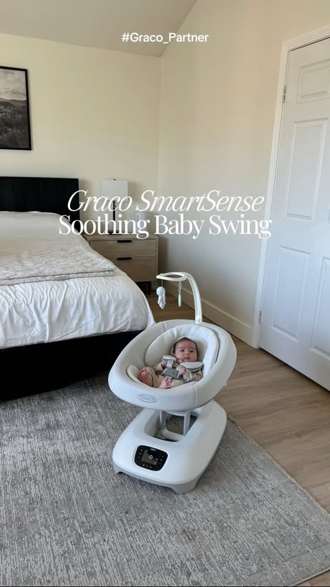 Instagram post by @itsmarisaherr for Graco. Caption reads: #ad POV: you found the one product that finally....