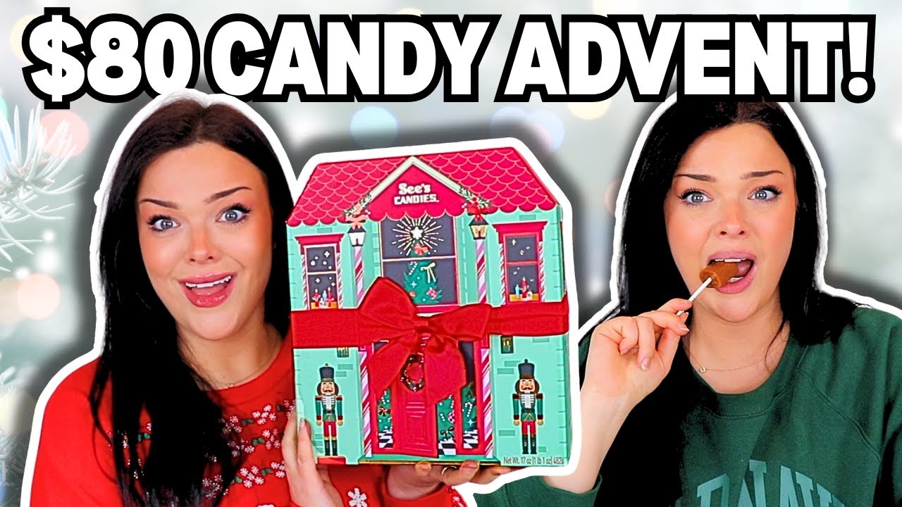 YouTube post by @Alexandria-Ryan for Feeding America. Caption reads: $80 For CANDY!? Is It WORTH IT?! | 2025 Advent....