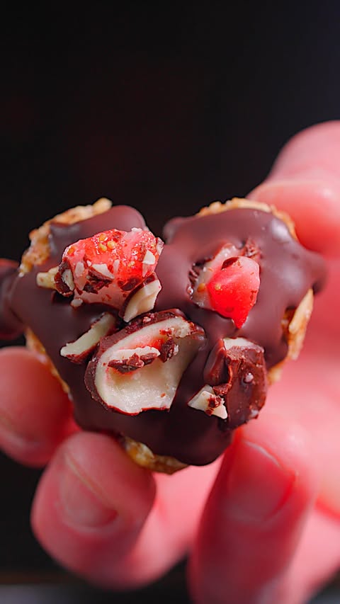 Instagram post by an influencer for Trü Frü. Caption reads: Valentine’s Day Energy Hearts using @trufru 🍓....
