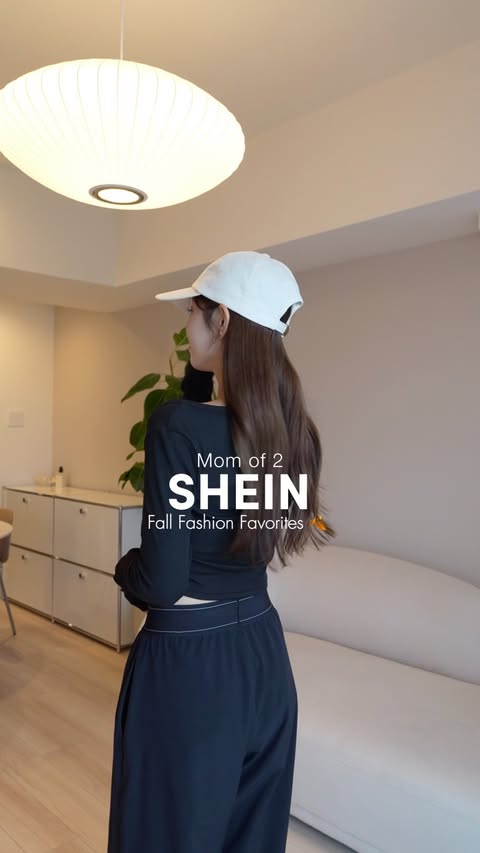 Instagram post by @fuji_amii for JP.SHEIN.COM. Caption reads: SHEIN購入品6選🛒🤎 どれも着回ししやすくてお気に入り♡ SHEIN Fit Check....