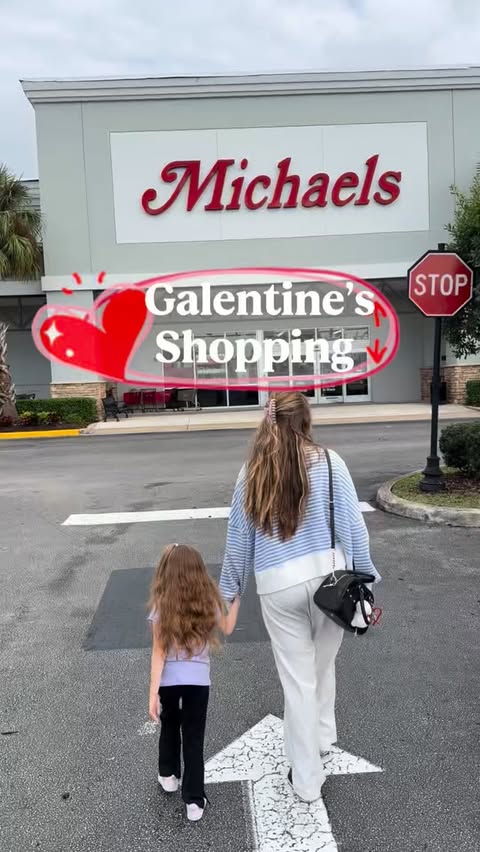 Instagram post by @fight4cystinosisx2_official for Michaels Stores. Caption reads: [...] to shop for our Galentine’s first &....