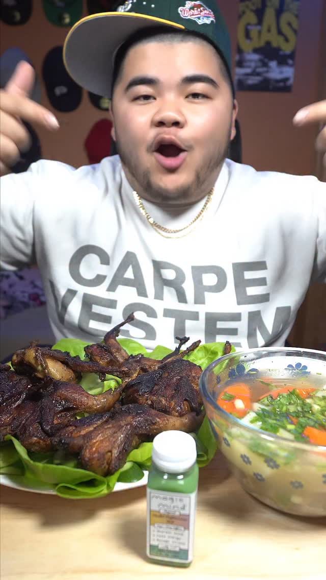 Instagram post by @vinceeats_ for Magic Mind. Caption reads: Our Mom’s Cooking w/ @magicmind 

#foodreels....