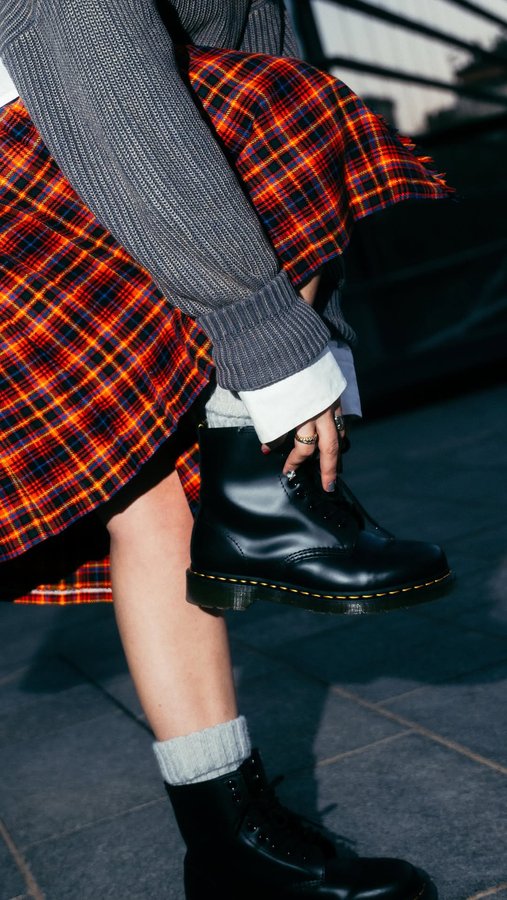 Instagram post by @sofia.craighero for AW LAB. Caption reads: strolling through the streets of milan in my fav....