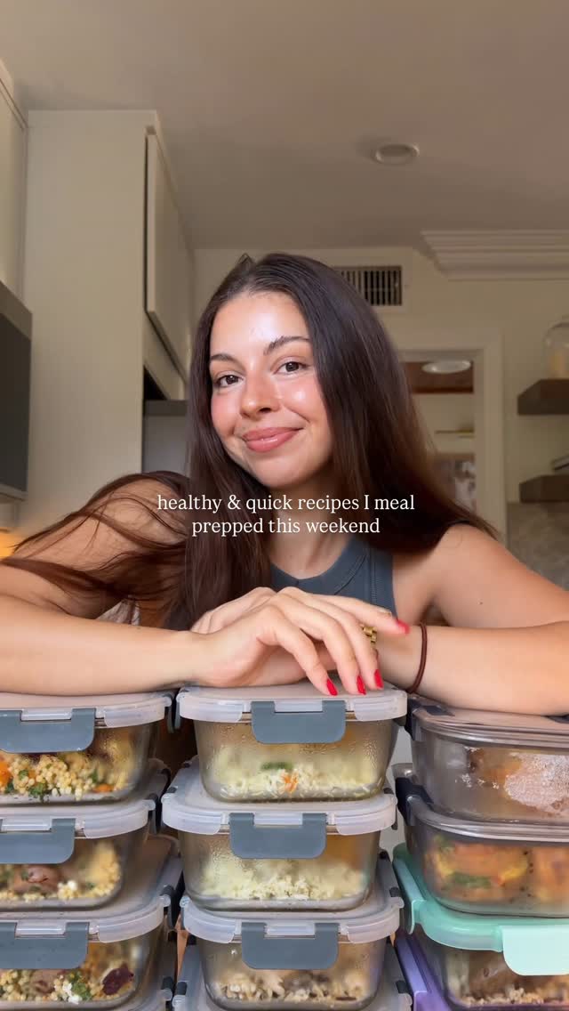 Instagram post by @annamariacain_ for Kevins Natural Foods. Caption reads: meal prep does not have to be complicated!! Here’s....