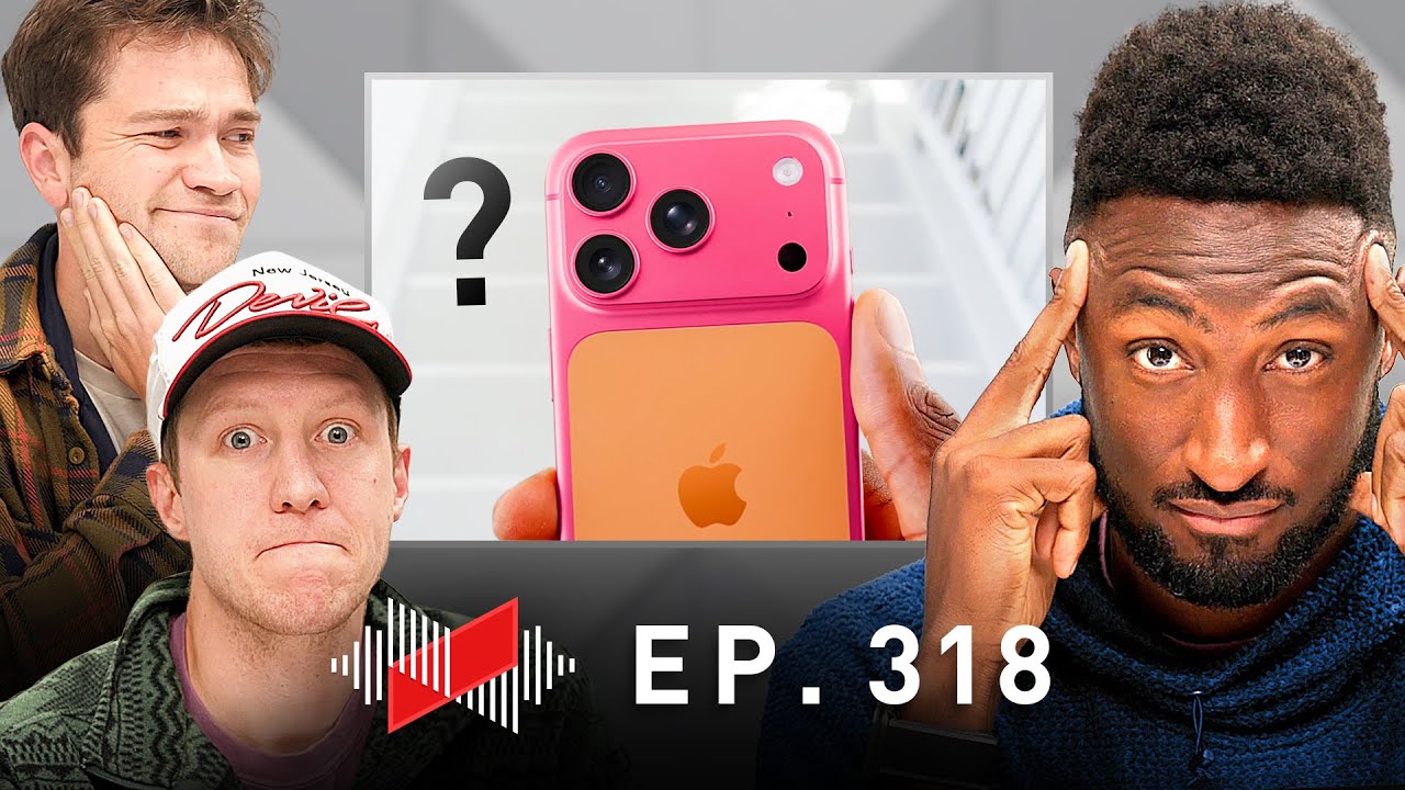 YouTube post by @Waveform for The Verge. Caption reads: Why Are Some iPhones Turning Pink?.
