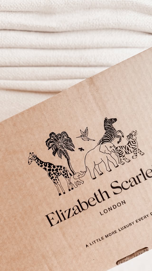 Instagram post by @runninglateatnumber8 for Elizabeth Scarlett. Caption reads: get ready with me & my elizabeth scarlett pouch >>....