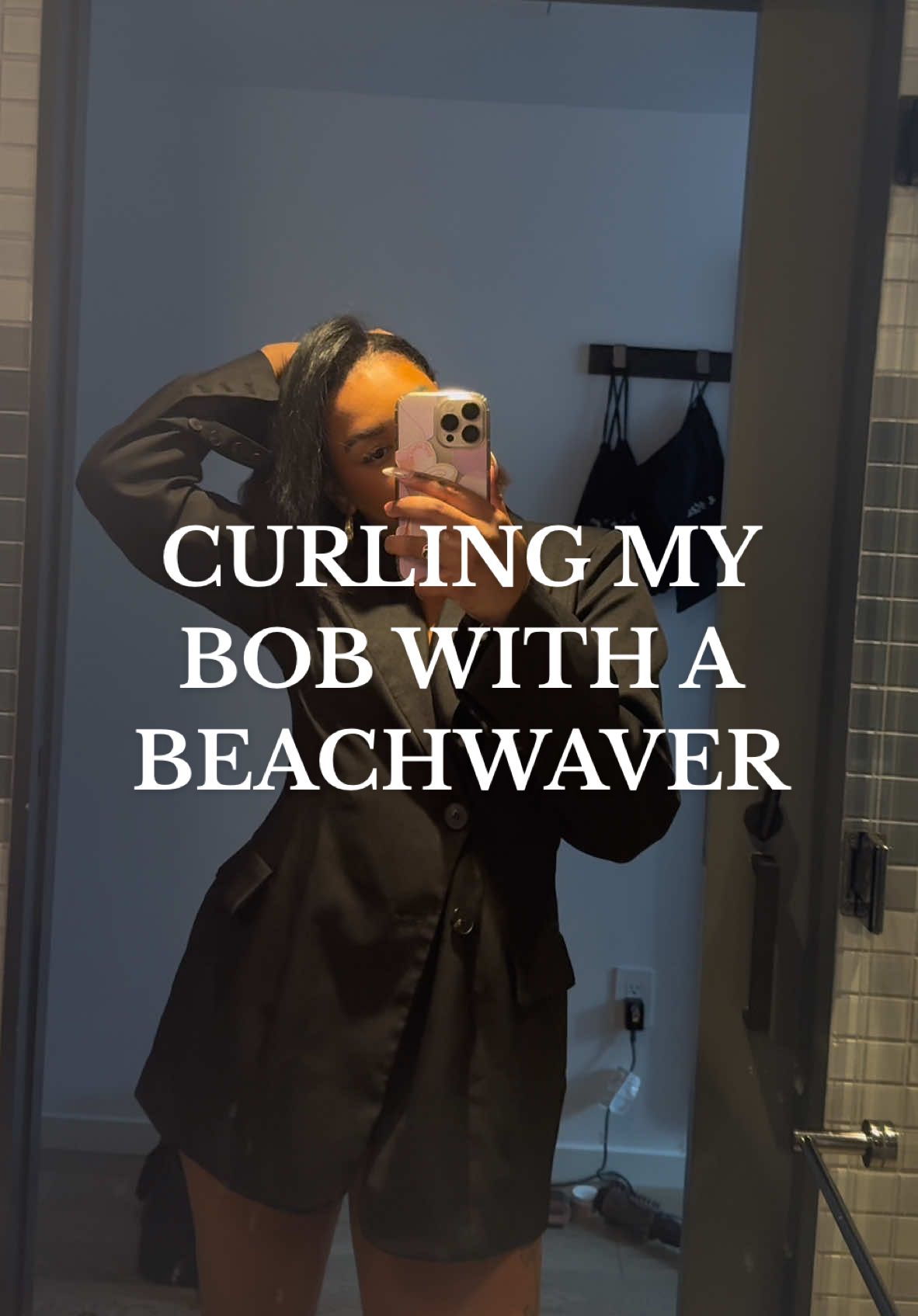 TikTok post by @thyriifrazier for Beachwaver. Caption reads: sister girl i never knew how easy it was to do....