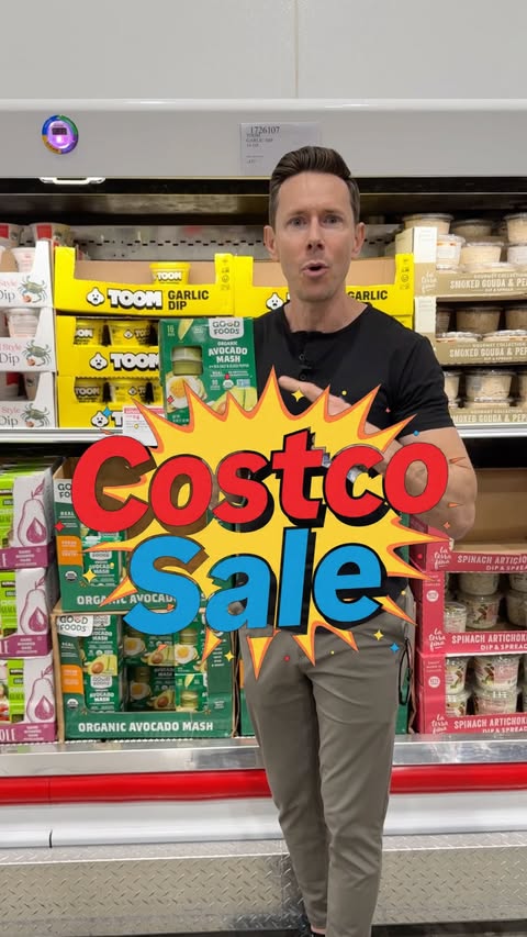 Instagram post by @bobbyparrish for Good Foods. Caption reads: New Costco Sale Alert! #ad @goodfoods Avocado Mash....