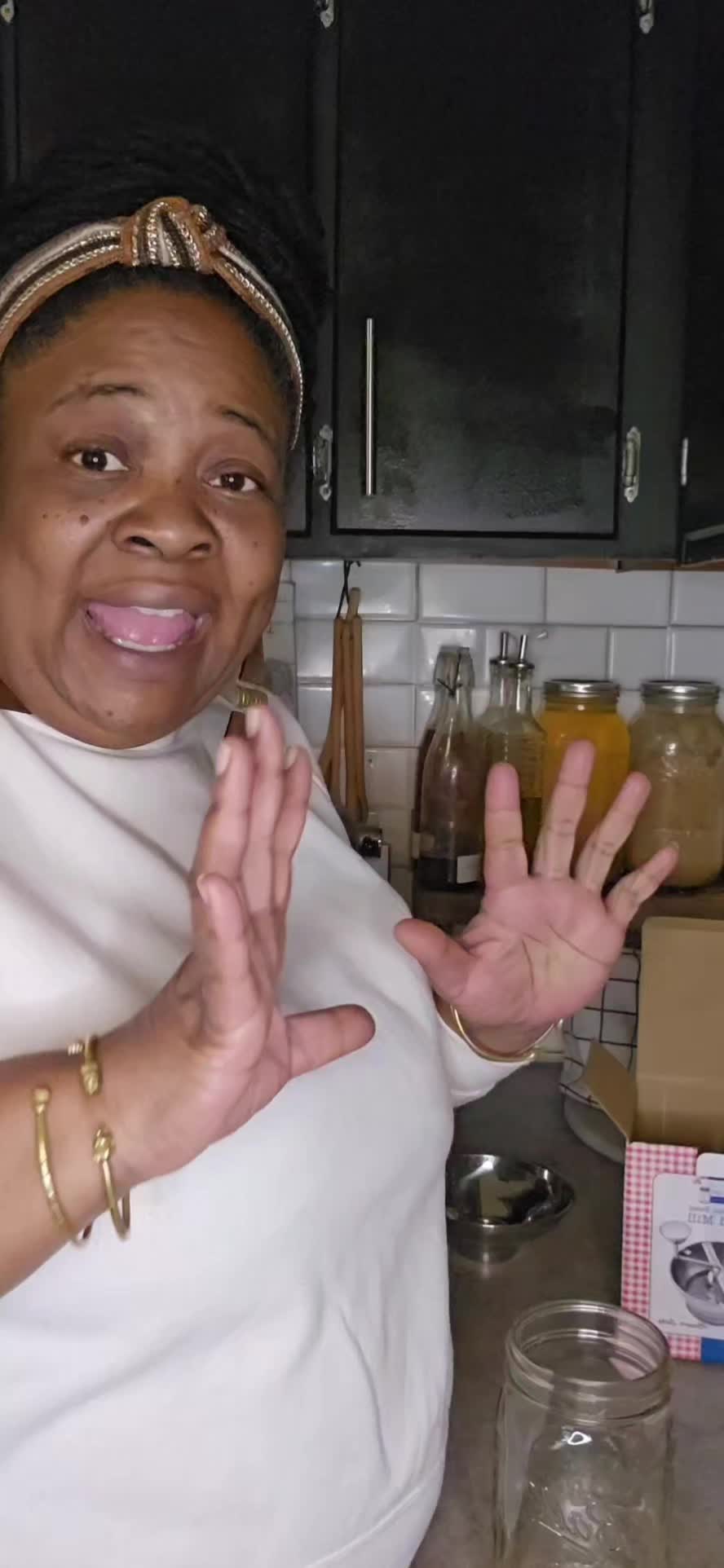 TikTok post by @leafandbeanfarm for Mason Jar Lifestyle. Caption reads: [...] #canning #masonjar  @Mason Jar Lifestyle .