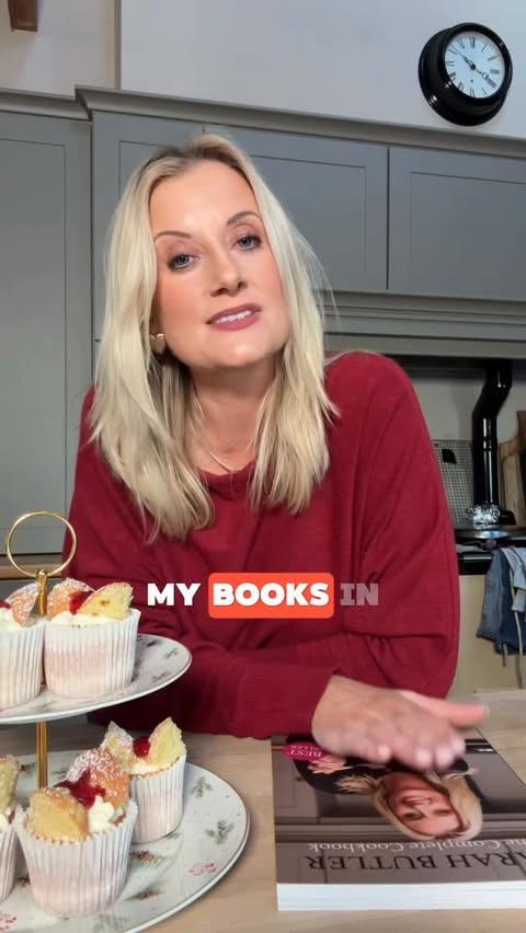 Instagram post by @sarahbutlerathomeofficial for Carraig Donn. Caption reads: 🥳 SO excited my cookbooks will be stocked in a....