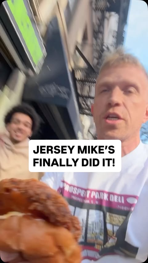 Instagram post by @imma_eat_this for Jersey Mike's Subs. Caption reads: #ad So @jerseymikes put Mike’s Hot Italian back on....