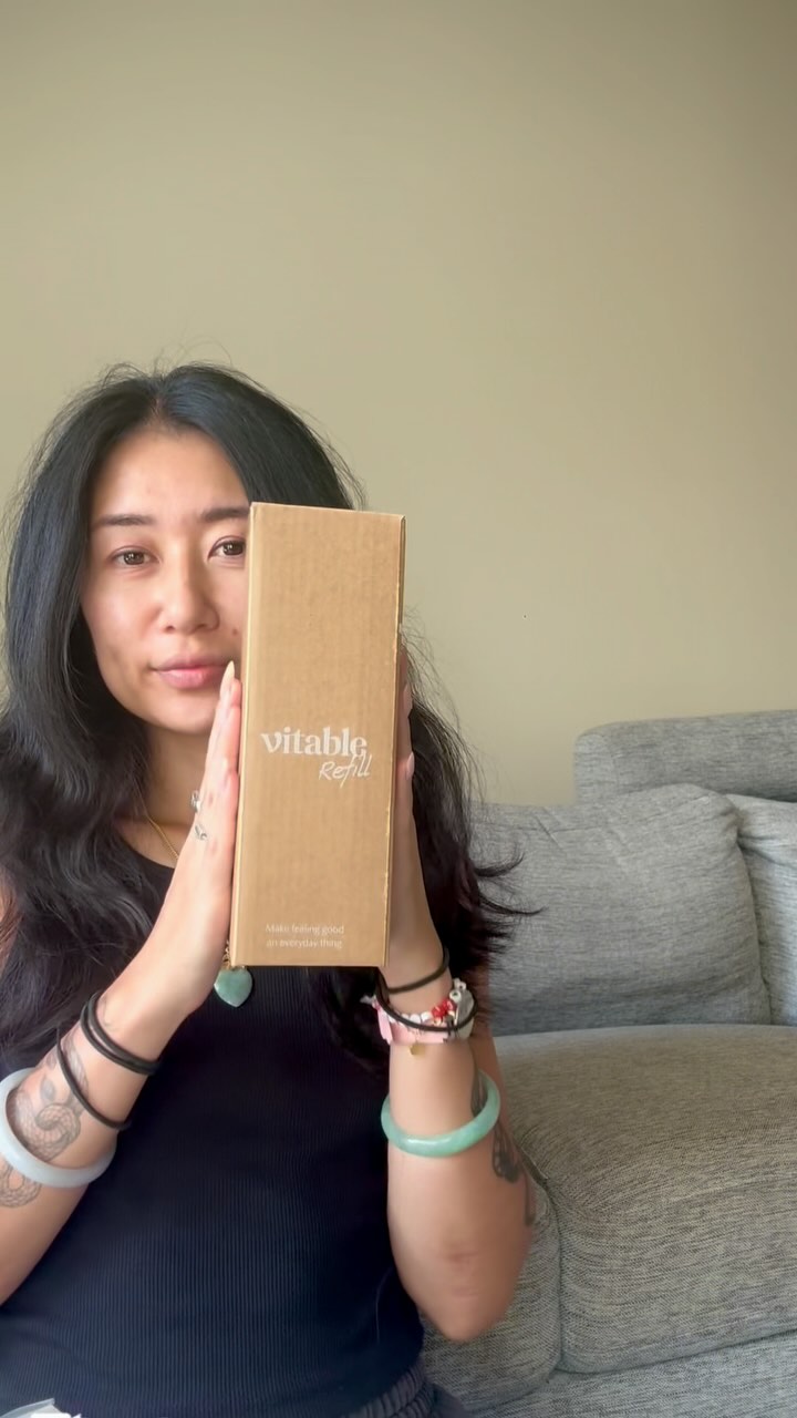 Instagram post by @aimeemeng_ for Vitable. Caption reads: 2025 is a year for Building Healthy Habits:....