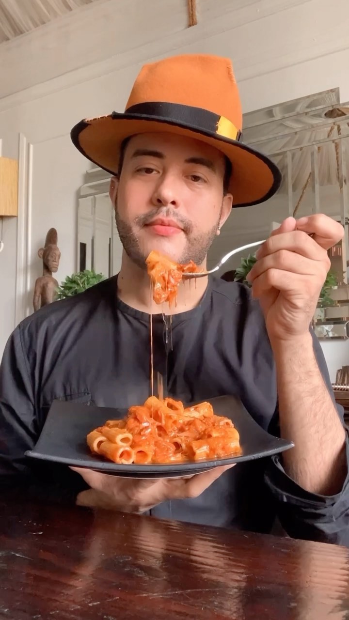 Instagram post by @mrbatlle for Zagat. Caption reads: Let the taste melt in your mouth with Velvety rich....