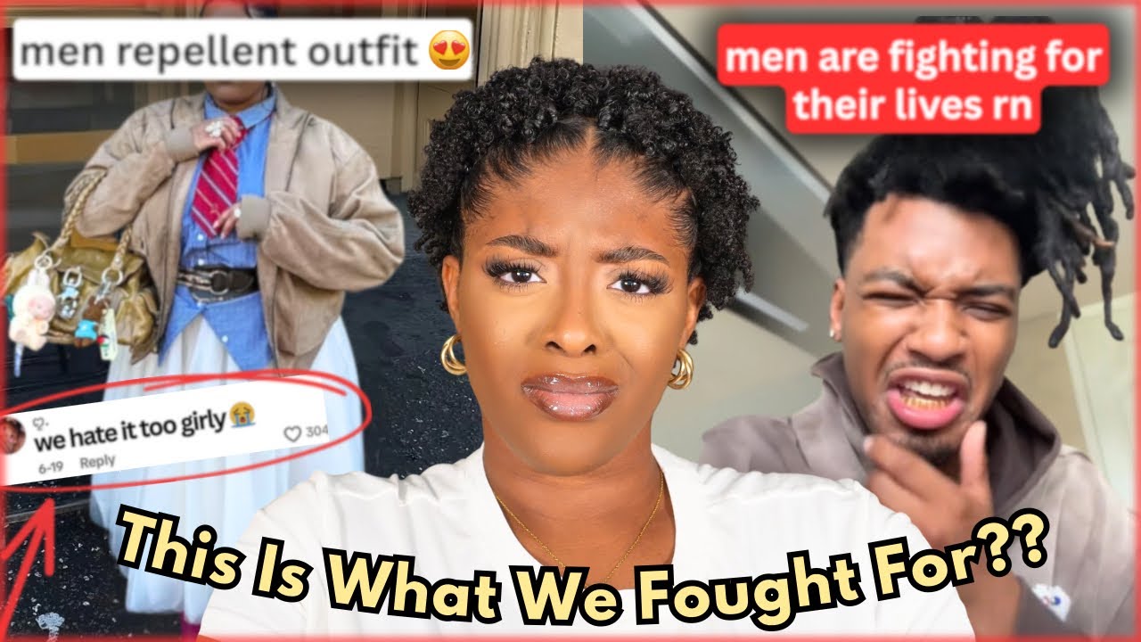 YouTube post by @janaedanyiel for BetterHelp. Caption reads: we escaped the male gaze… and somehow it backfired.