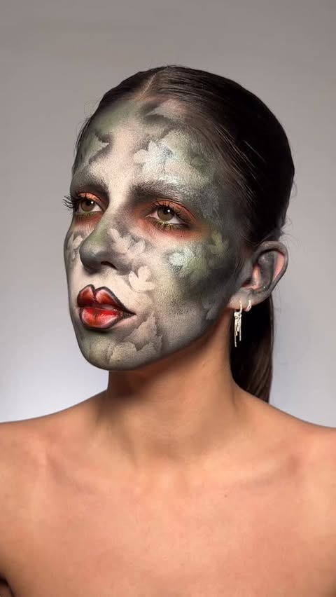 Instagram post by @charlotteroberts for Mehron Makeup. Caption reads: i’m always scared have my phone out taking....