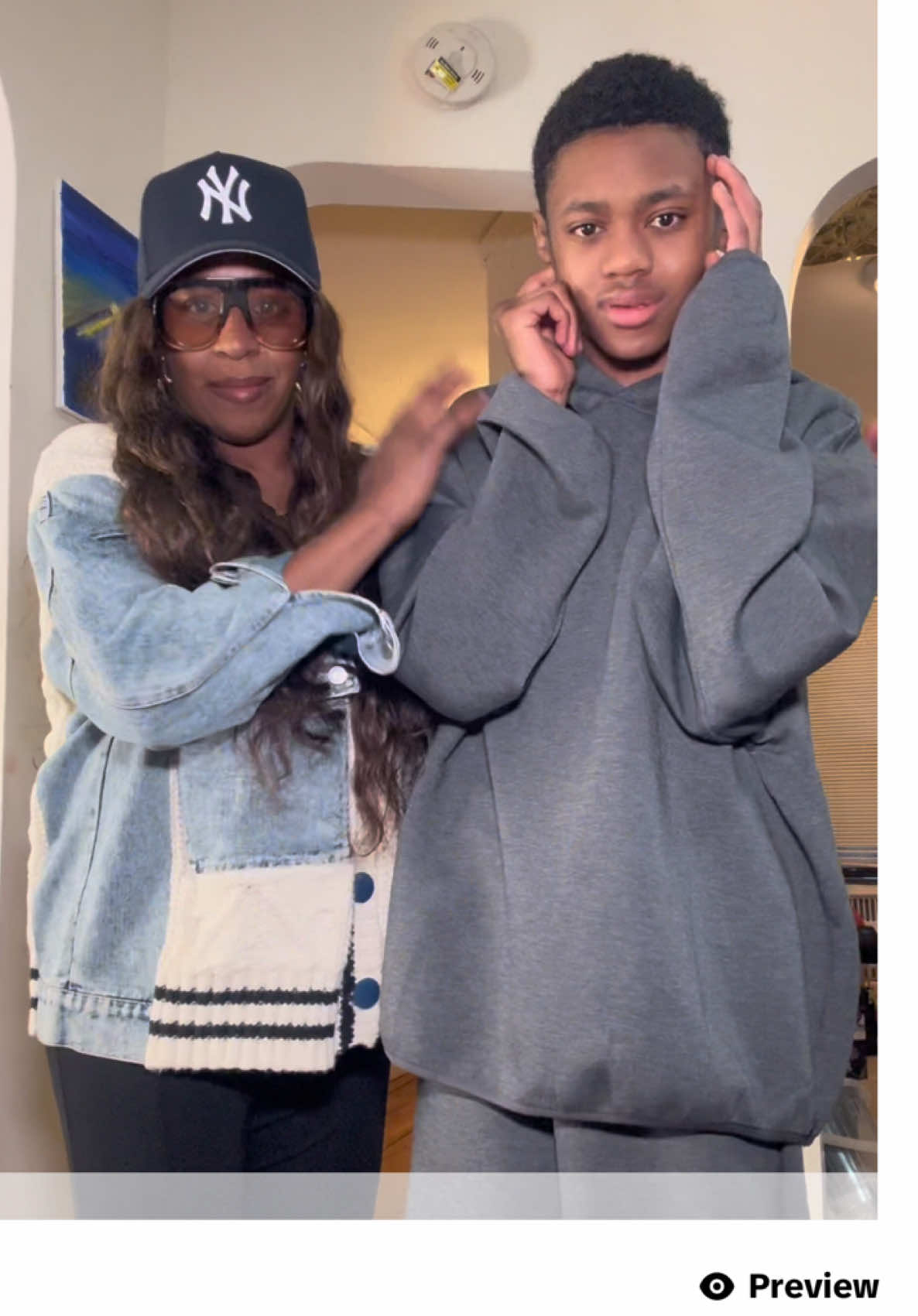 TikTok post by @ayo_castrokids for Old Navy. Caption reads: [...] Tristan today! Comfort matters and this Old....